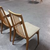 6 chairs Scandinavian years 50 60 Lubke