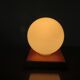 Scandinavian wood and white opaline 70s