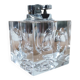 70s glass cube table lighter