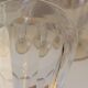 4 old conical liquor glasses cut with 10 flat ribs with faceted sides