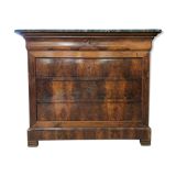 Commode of lady louis Philippe era in walnut bramble around 1830