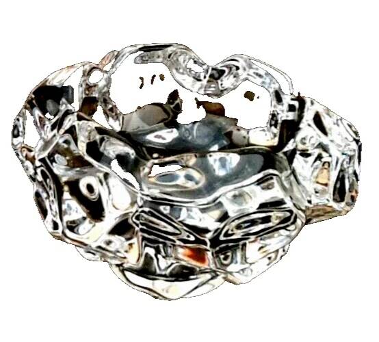 1970s Daum Crystal Table Candlestick, France