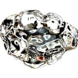 1970s Daum Crystal Table Candlestick, France