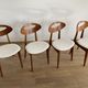 Lot 4 vintage chairs by Roger Landault for Sentou, France 1950
