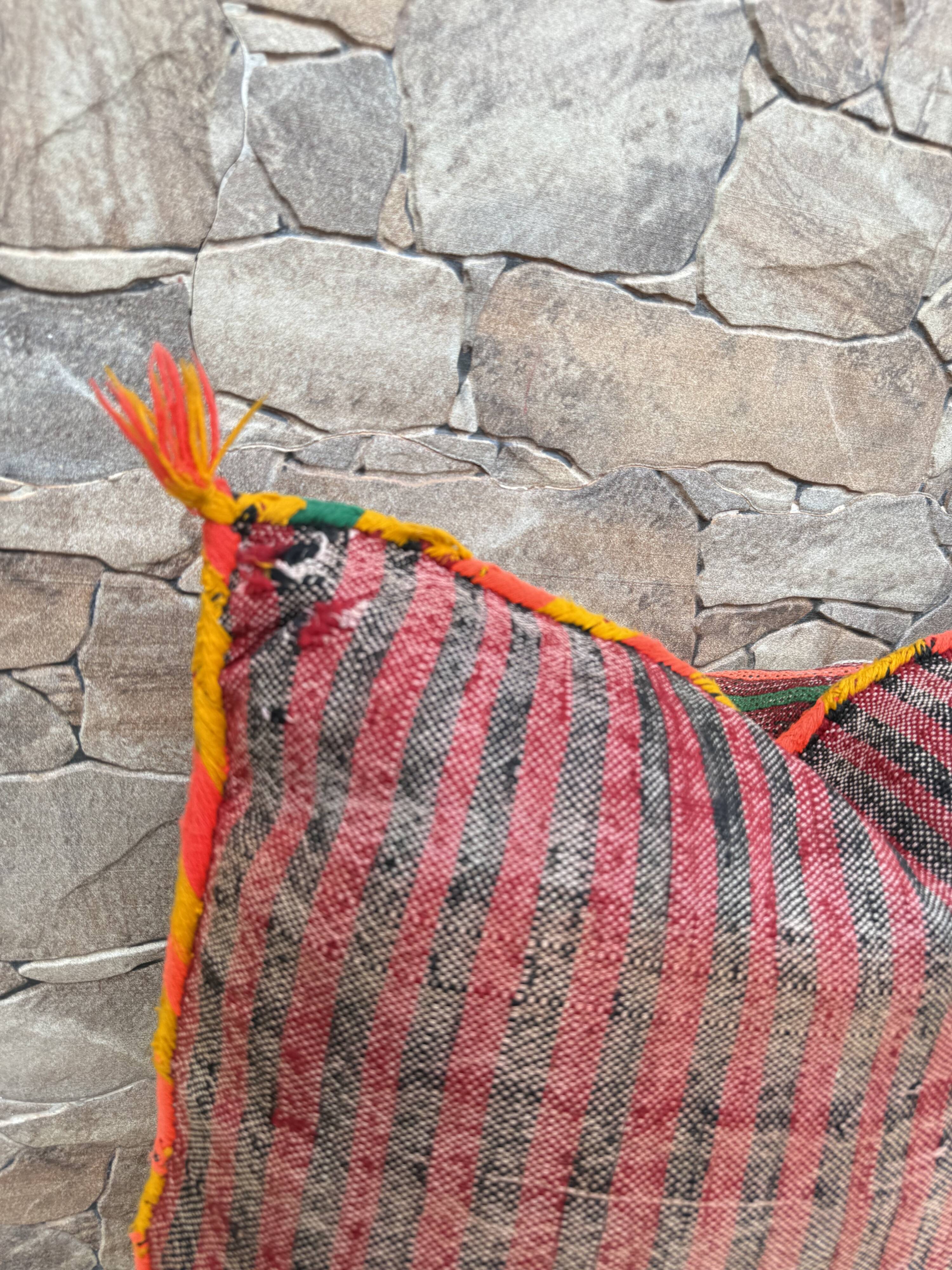 Moroccan pillowcase, Berber cushion cover, woven pillowcase