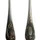 Tableware, six-piece silver-plated cutlery set by SFAM from the early 20th century.