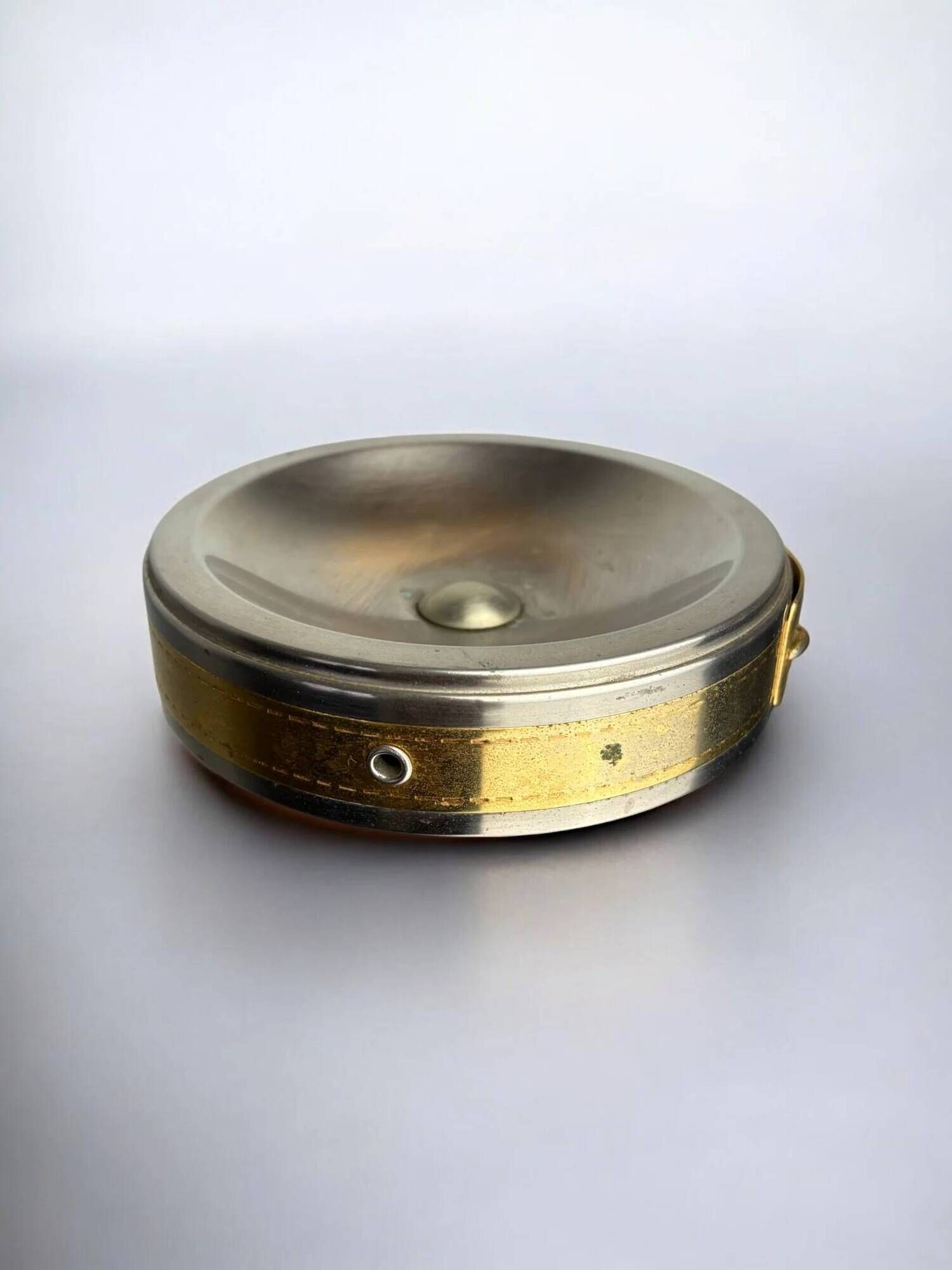 Maria Pergay's style belt buckle ashtray, France, 1970s