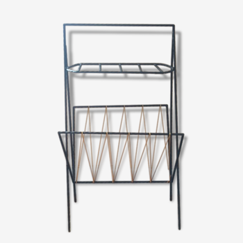 Magazine rack "scoubidou" 60's