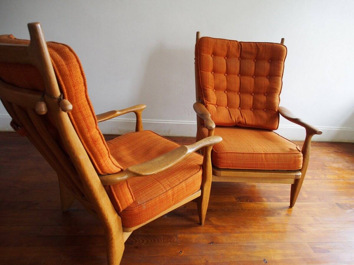 Guillerme and Chambron pair of armchairs