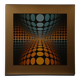 Sérigraphie cinétique Victor Vasarely édition originale 1970par du gri