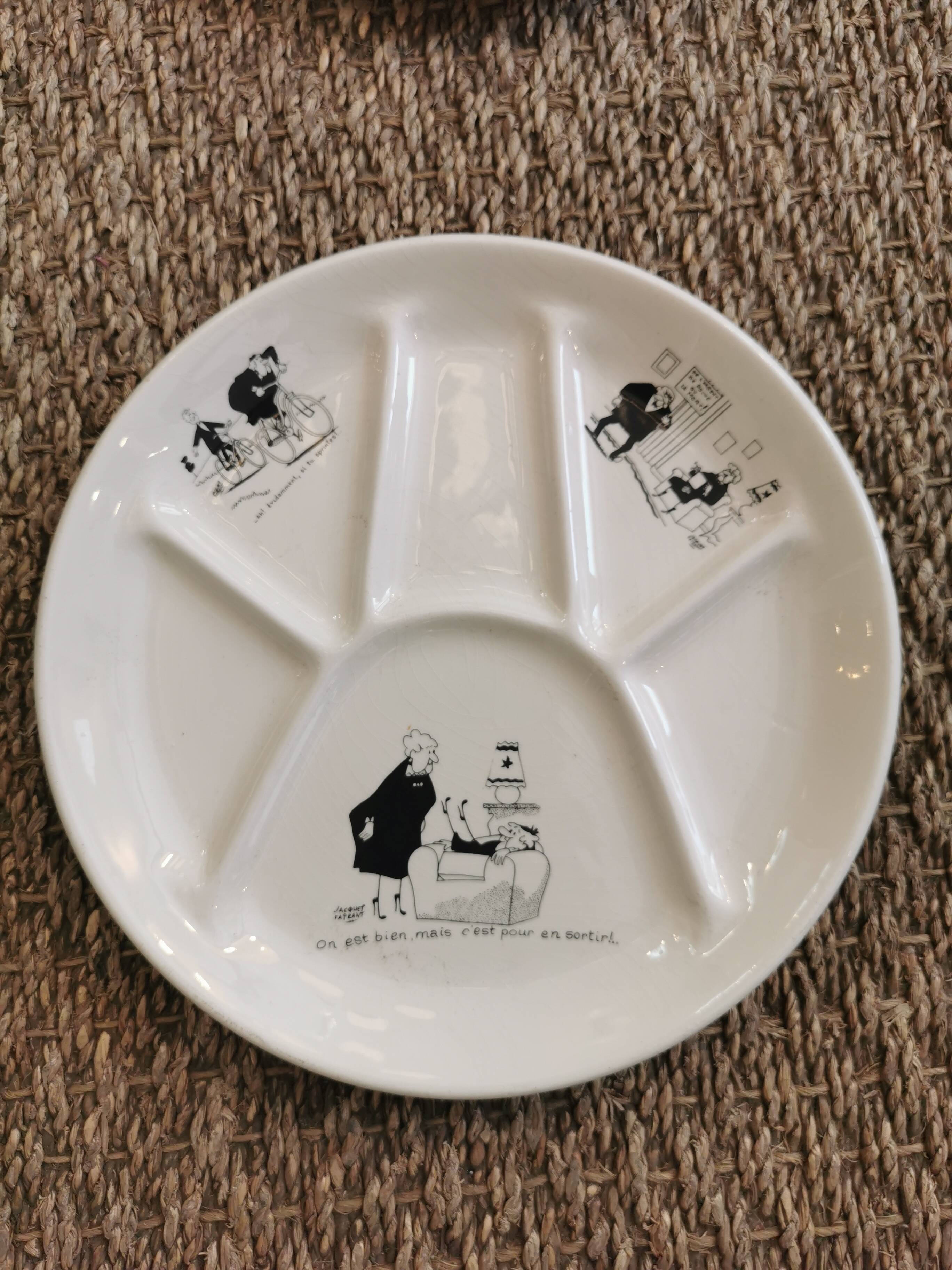 6 assiettes parlantes de Jacques Faizant Pour Saint Amand