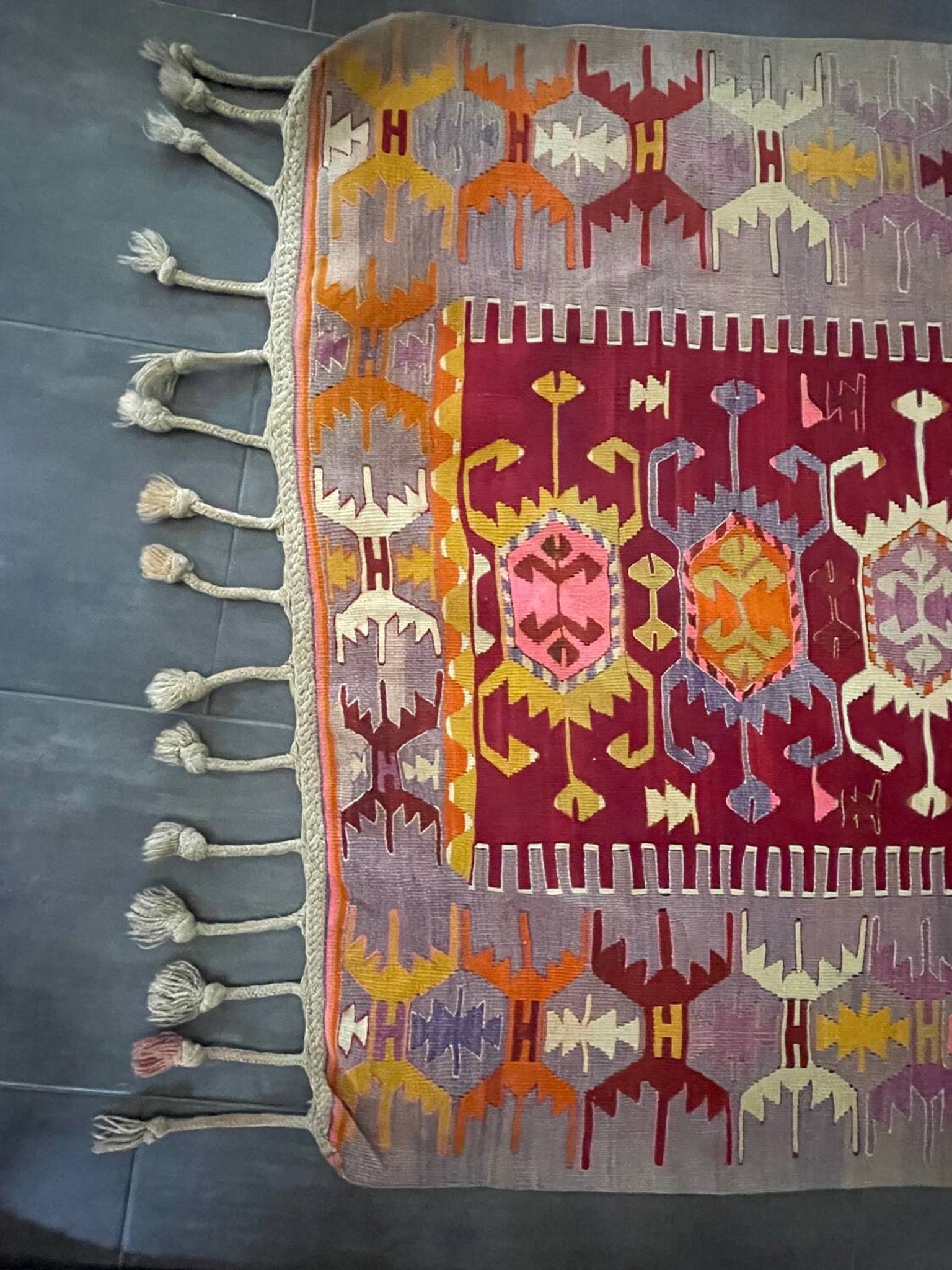Beautiful old Kilim rug. 19th century. Handmade.