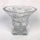 Cut on foot in cut crystal