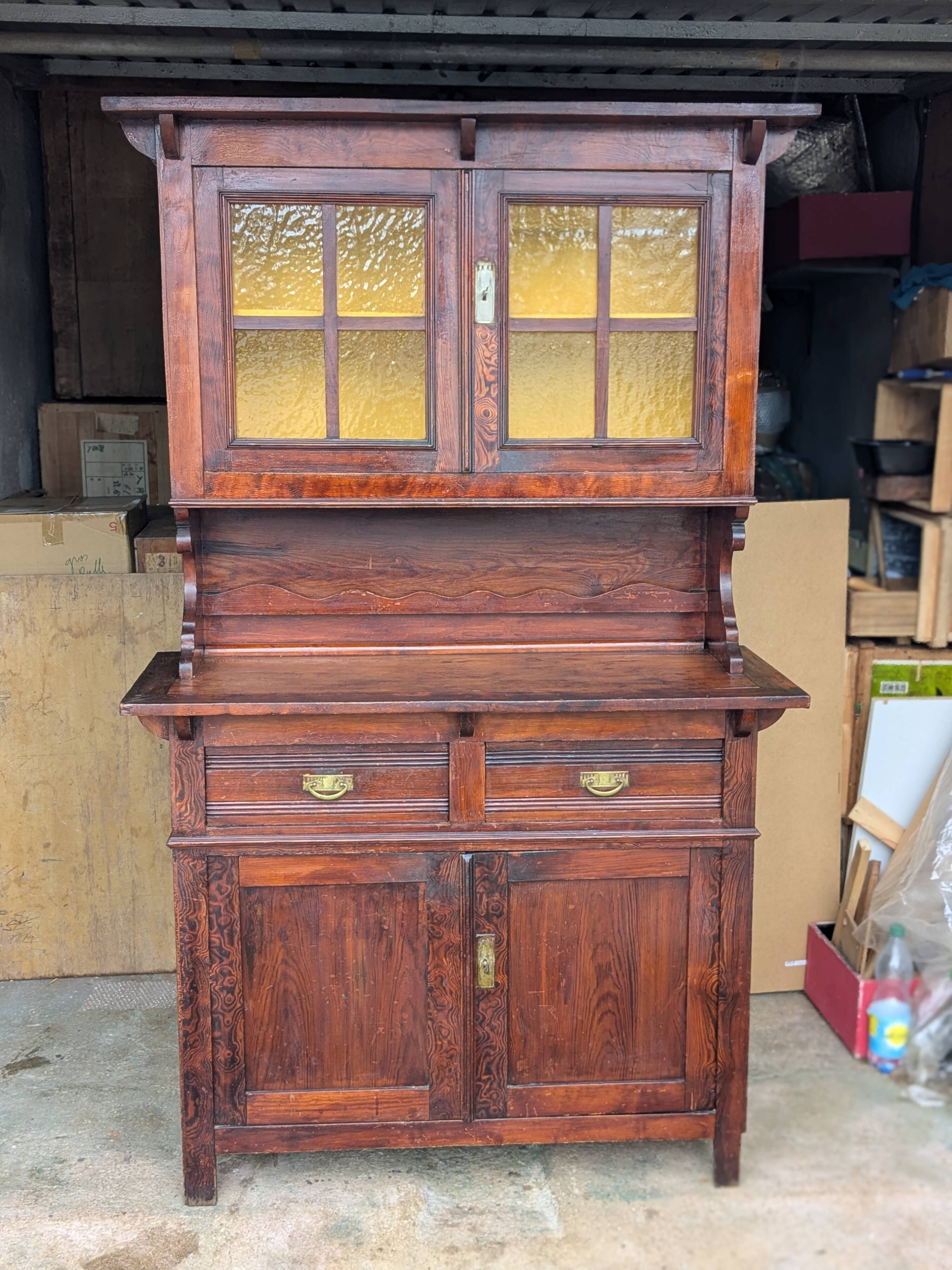 Japanese-style two-body buffet - Arts and crafts - circa 1900 Art Nouveau