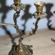 Pair of bronze candlesticks