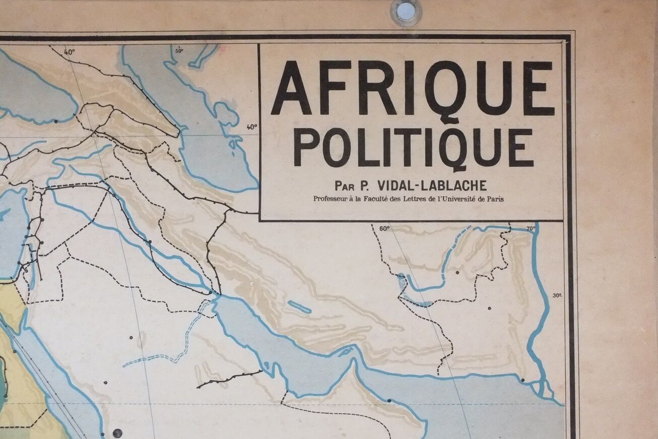 Vidal-Lablache No. 17 Africa policy school map