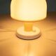Mushroom table lamp, space age design, Italian 1970s.