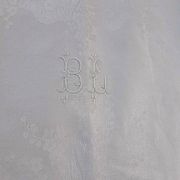 Large damask tablecloth - 2m x 4m10 - monogrammed BL, 1930