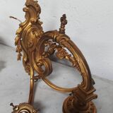 Pair of large Napoleon III bronze wall lights