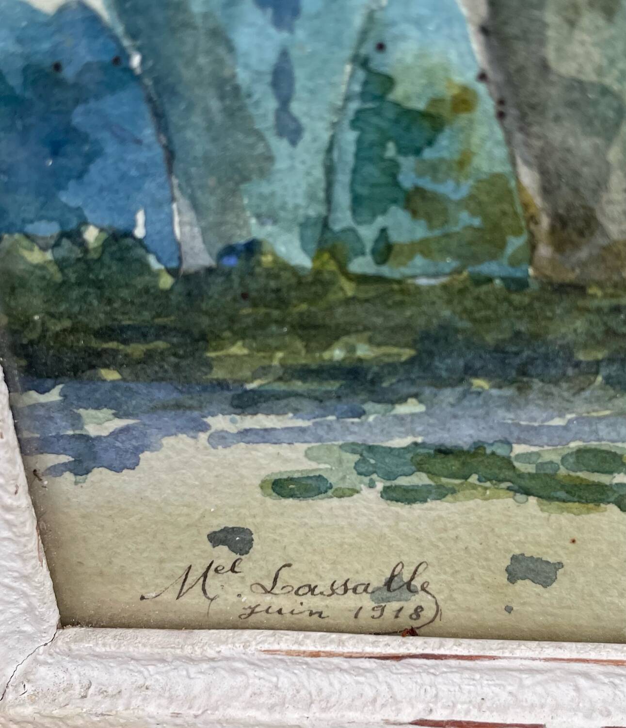 Two old watercolours of nature