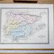 Old Spain, printed map from 1852.