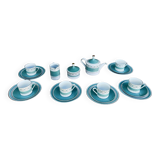 Turquoise porcelain service by Kahl, Germany, 1960s.