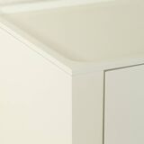 Interlübke vintage cabinet with metal hinges and minimalist handles