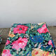 12 napkins table fabric with flowers vintage 1970