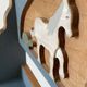 Vintage solid wood noah's ark shelf