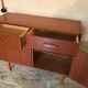 Sideboard vintage storage cabinet walnut veneer bond