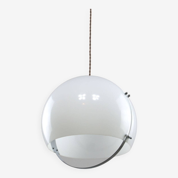 Lampe italienne Space Age en plexiglas et chrome