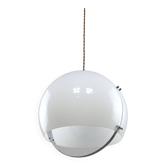 Lampe italienne Space Age en plexiglas et chrome