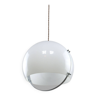 Italian Space Age Lamp in Plexiglass & Chrome