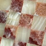 Marble and onyx chess set