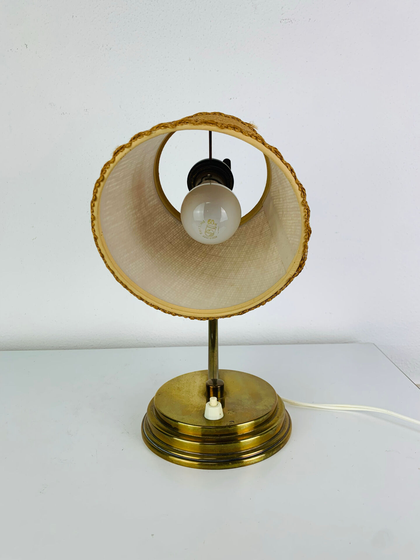 Lampe laiton art déco, années 40 