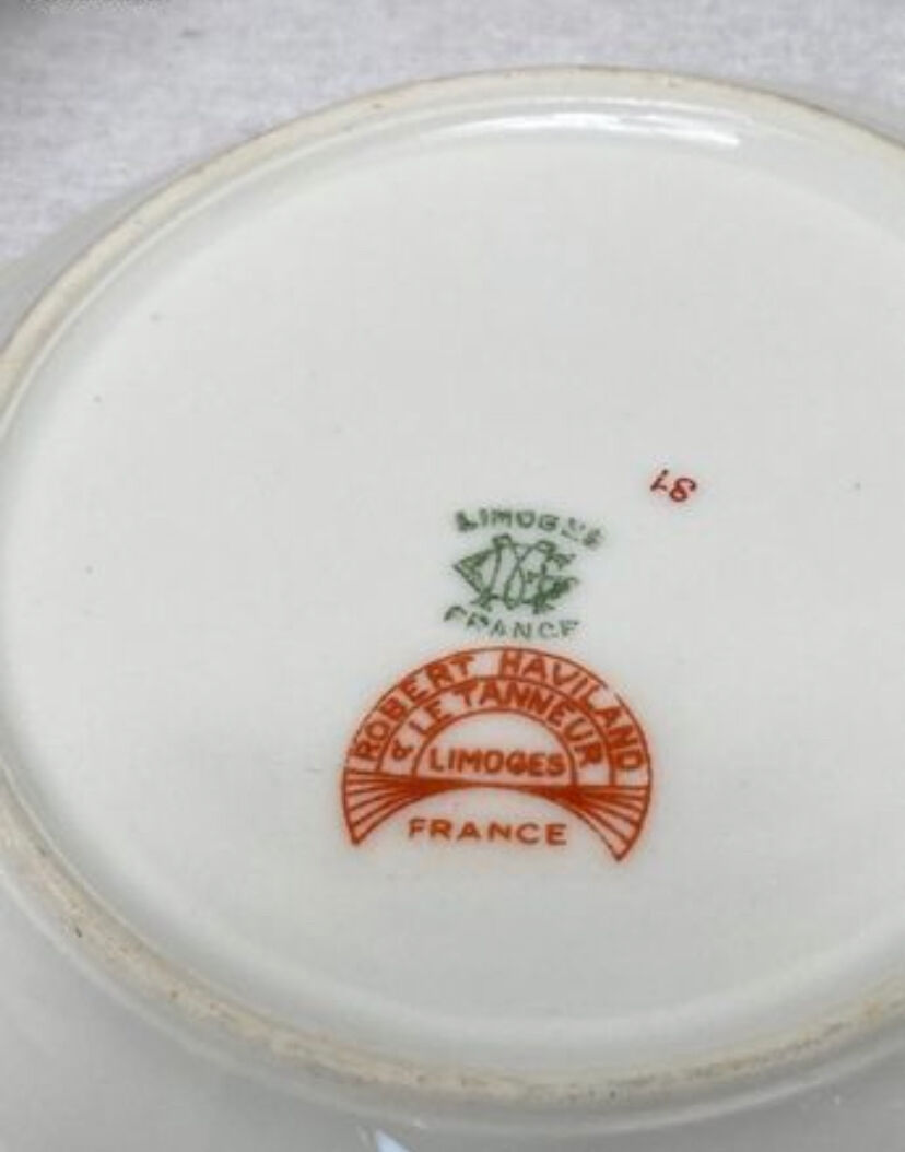 Antique porcelain tableware