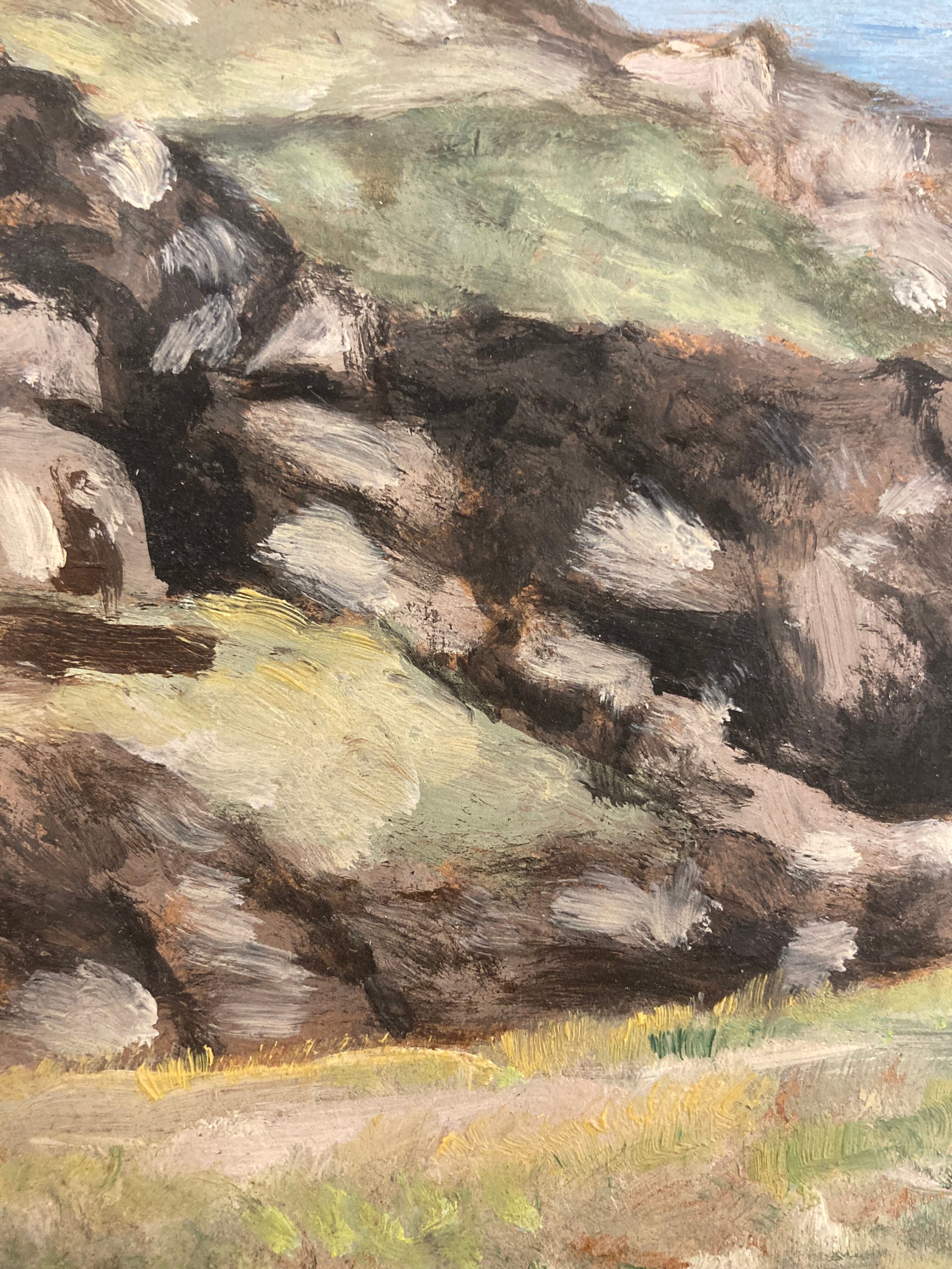 Vintage landscape painting