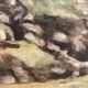 Vintage landscape painting