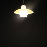 1970s Glass Pendant Light, Czechoslovakia