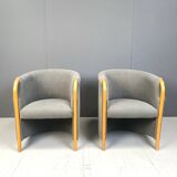 Pair of italian armchairs, 1980s
