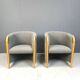 Pair of italian armchairs, 1980s