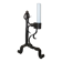 Brutalist candlestick in blackened wrought iron from the 1940s-50s.