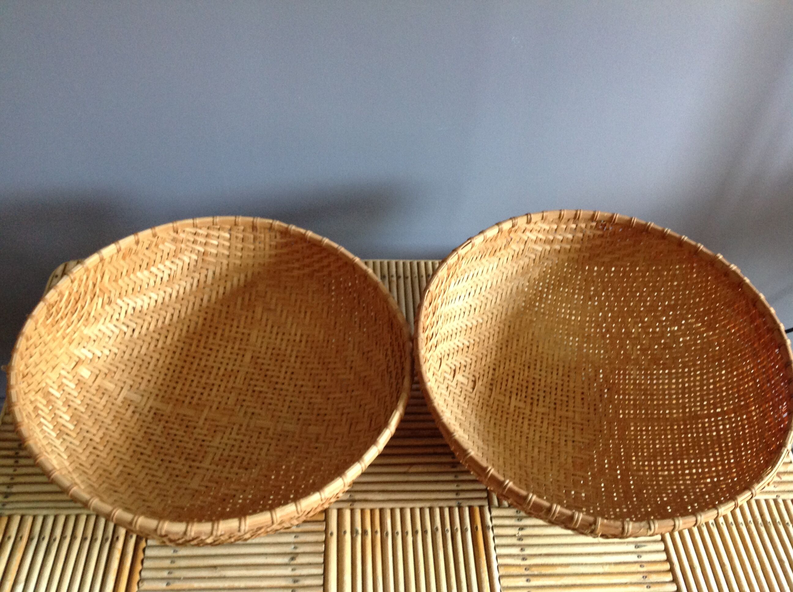 Vintage basket duo