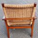 Bauhaus armchair Erich Dieckmann in beech and wicker