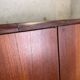 Vintage Scandinavian wardrobe in teak