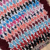 Colorful Boucherouite Moroccan rug - 88 x 161 cm