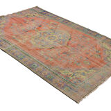 Anatolian handmade vintage rug 255 cm x 164 cm