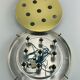 XL 60s 70s Lamp Light Plafoniere Flush Mount Ice Glass Hillebrand 60s