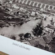Saint-Léonard-de-Noblat, Haute-Vienne, printed photo plate from 1942.