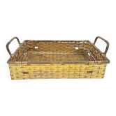 Vintage France Regency Style Woven Brass Bread Basket, 1960s